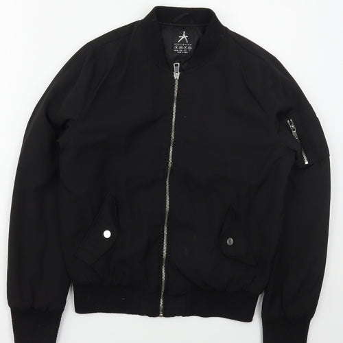 Atmosphere Womens Black   Bomber Jacket Jacket Size 8  Zip