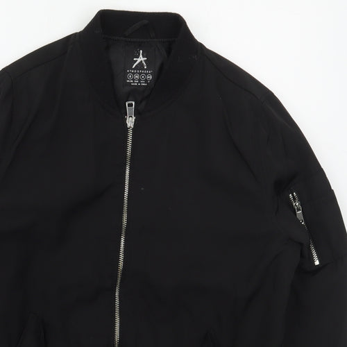 Atmosphere Womens Black   Bomber Jacket Jacket Size 8  Zip