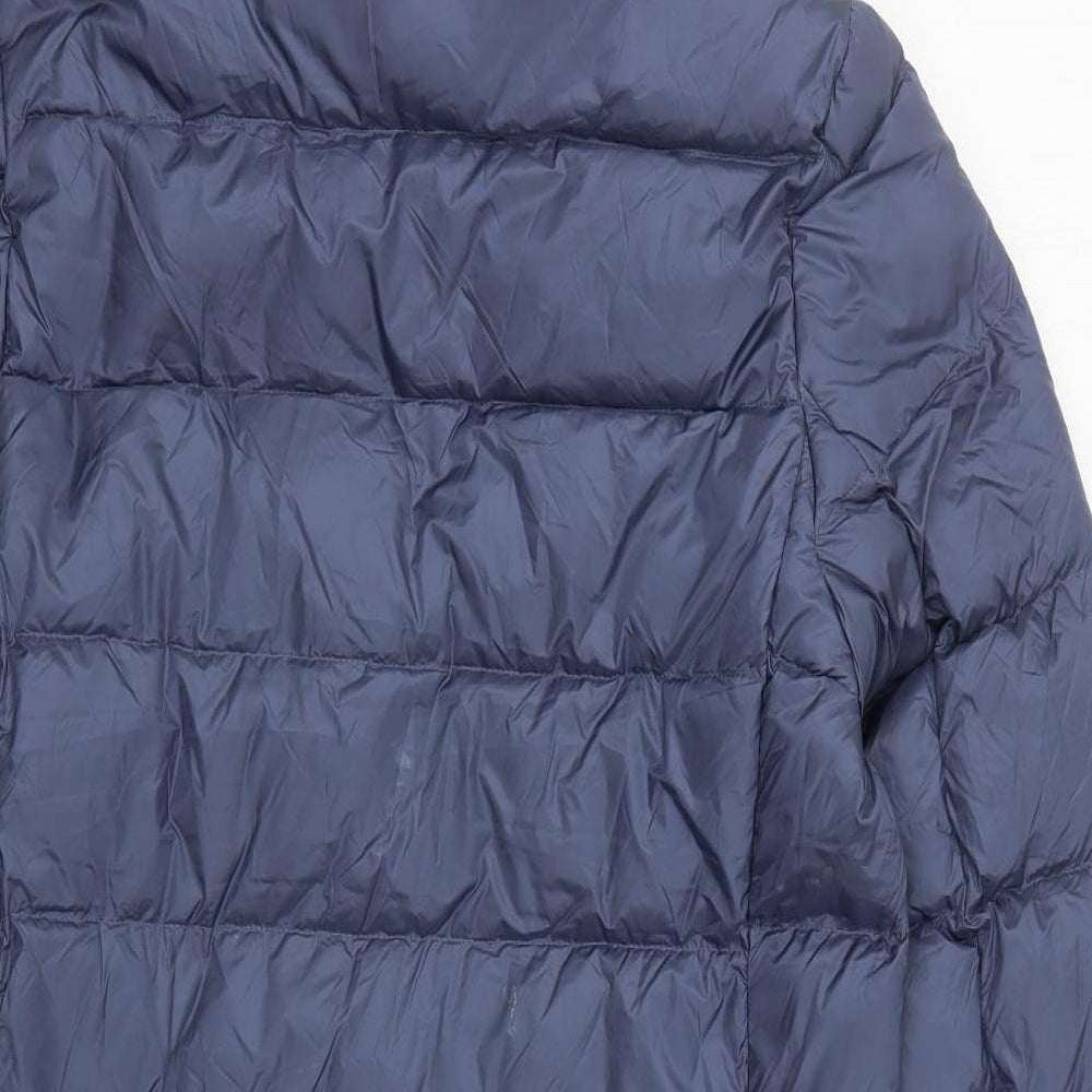Marks and Spencer Womens Blue   Quilted Coat Size 10  Zip