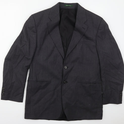 Ralph Lauren Mens Grey  Wool Jacket Suit Jacket Size 40