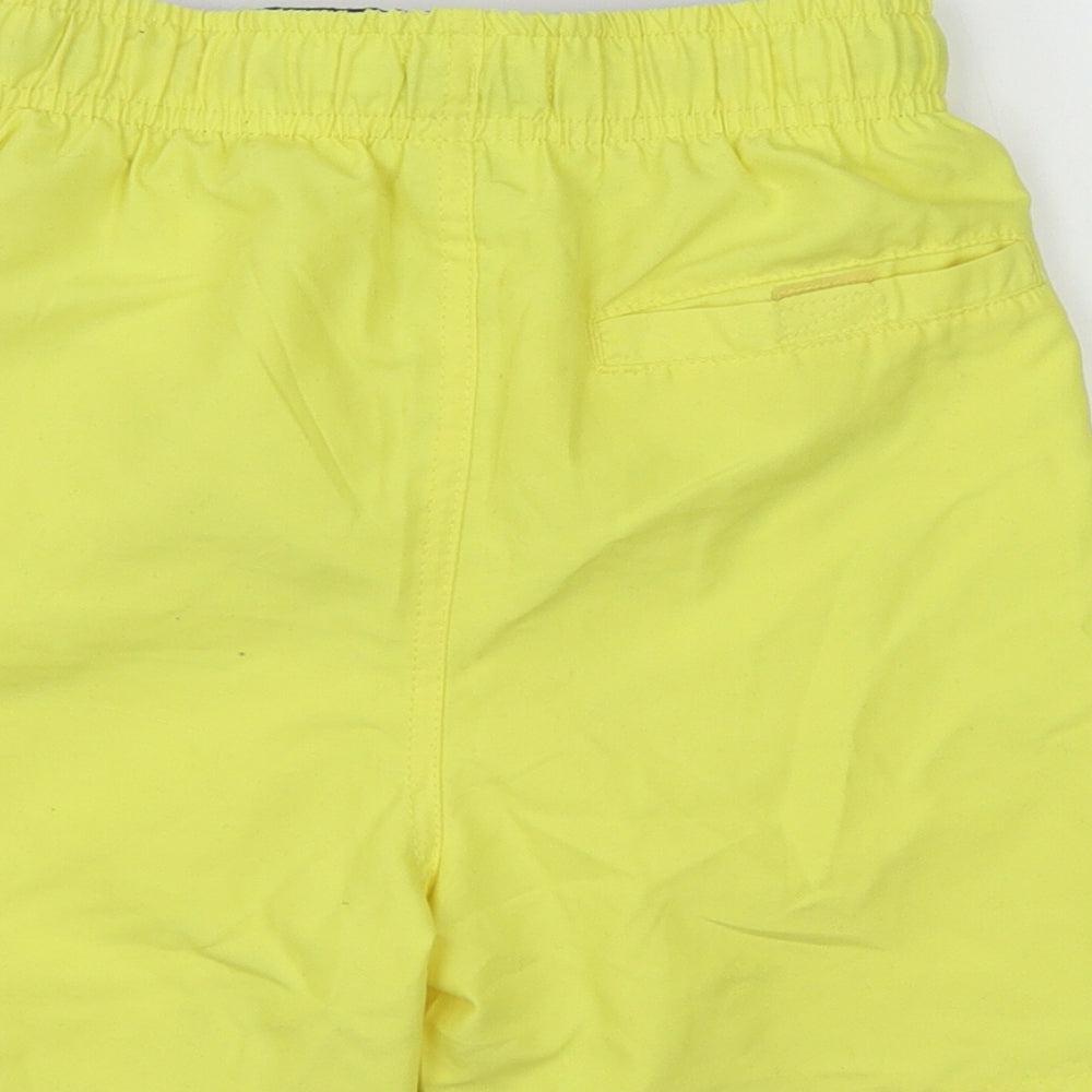 US Polo Assn. Boys Yellow  Polyester Sweat Shorts Size 8-9 Years  Regular Tie