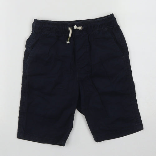 NEXT Boys Blue  Cotton Chino Shorts Size 7 Years  Regular Tie