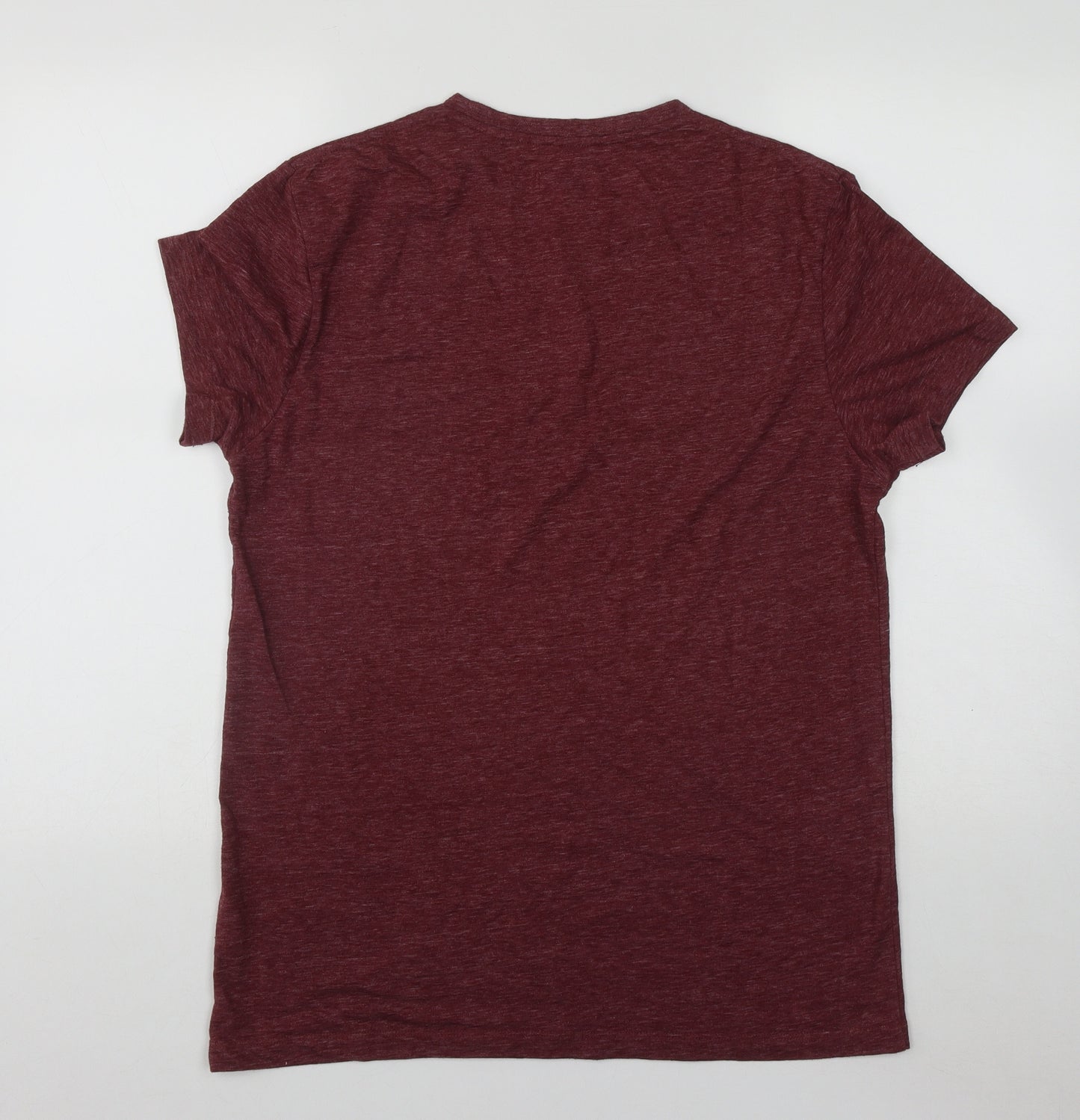 Jack Wills Mens Red  Cotton  T-Shirt Size L Round Neck