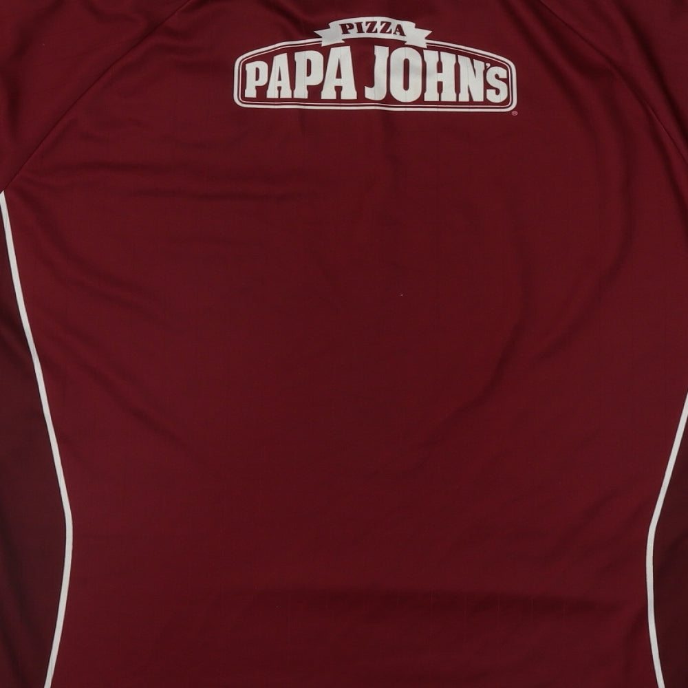 O'Neill Mens Red  Polyester  T-Shirt Size S Round Neck