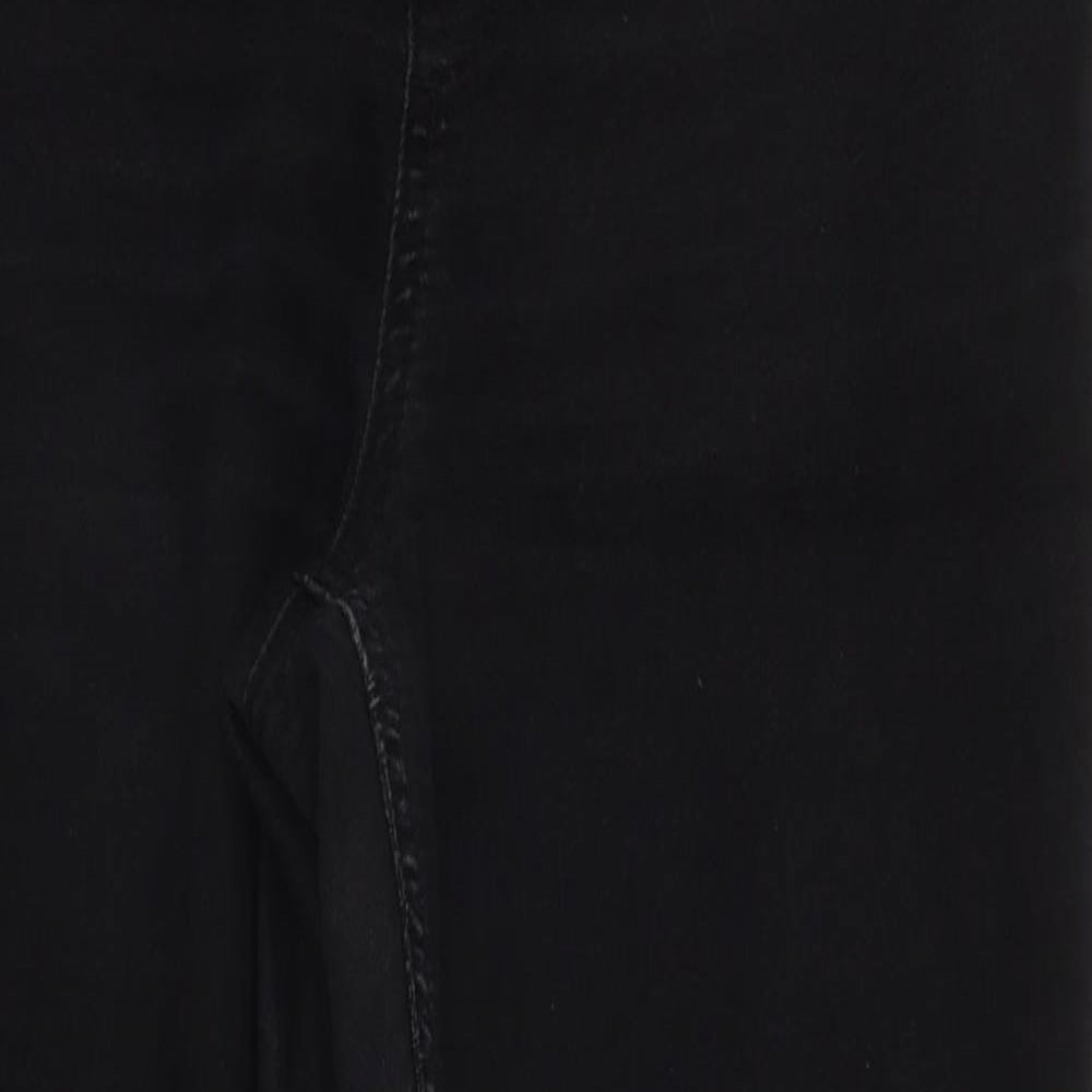 Marks and Spencer Womens Black  Cotton Jegging Jeans Size 12 L25 in Regular