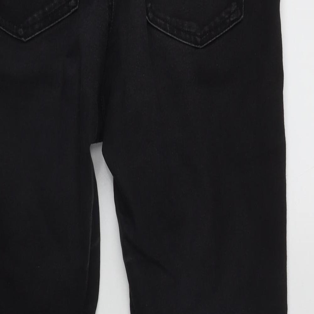 Marks and Spencer Womens Black  Cotton Jegging Jeans Size 12 L25 in Regular
