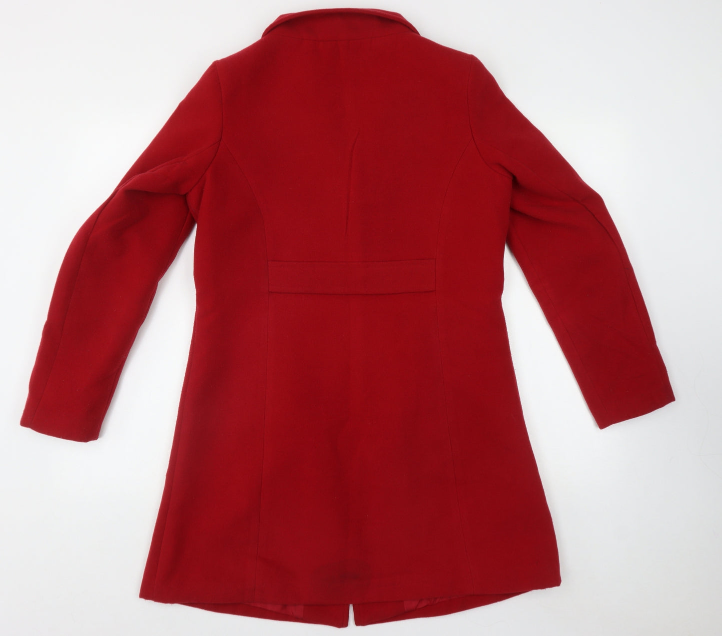 Mystify Womens Red   Overcoat Coat Size 12  Button