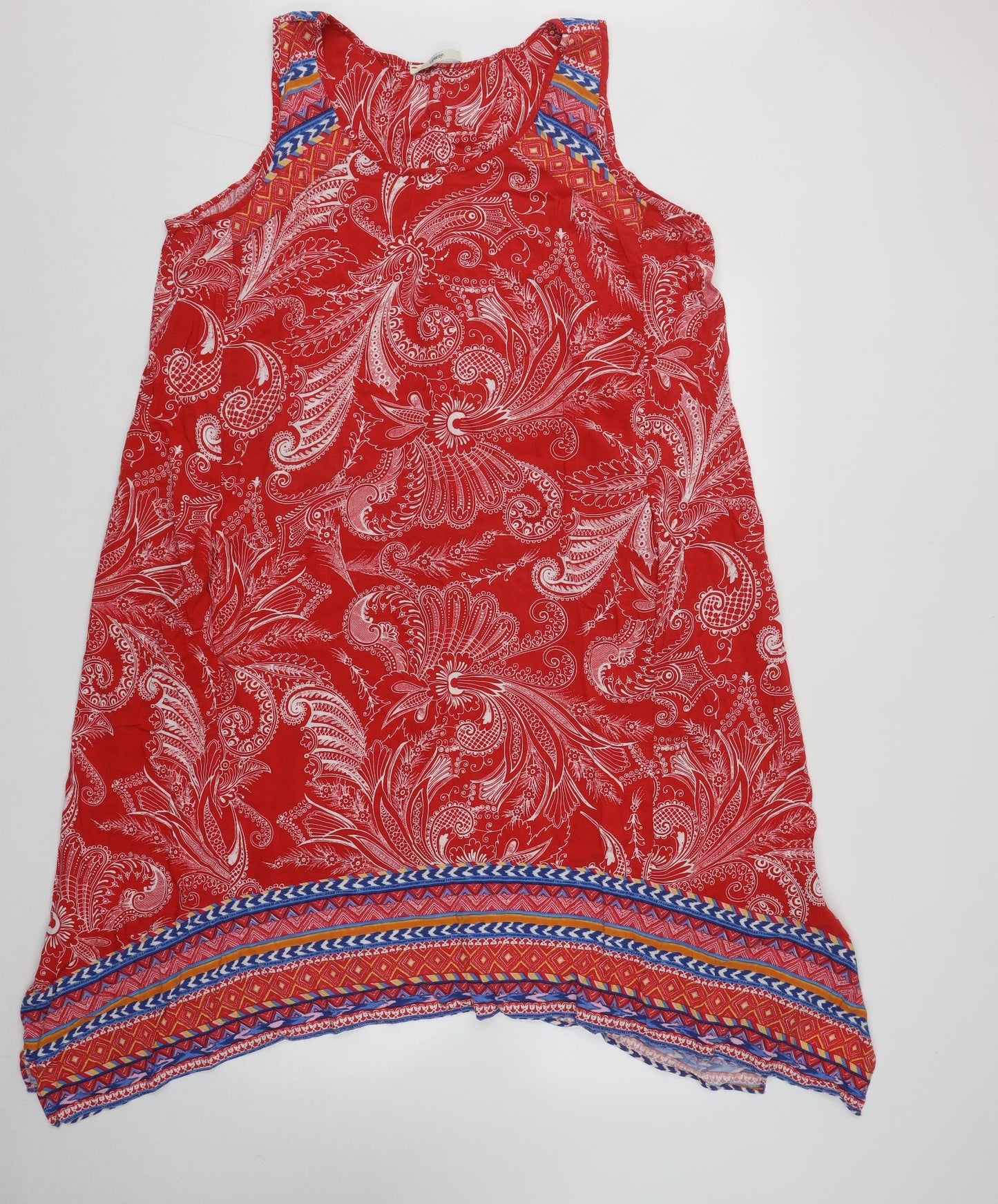 George Womens Multicoloured Geometric Viscose Tank Dress  Size 20  Round Neck