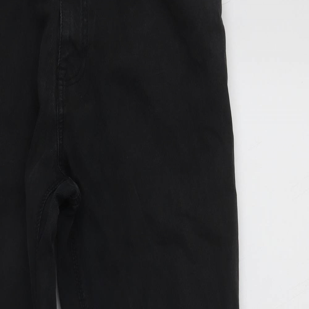 NEXT Mens Black  Cotton Straight Jeans Size 32 in L28 in Regular Zip