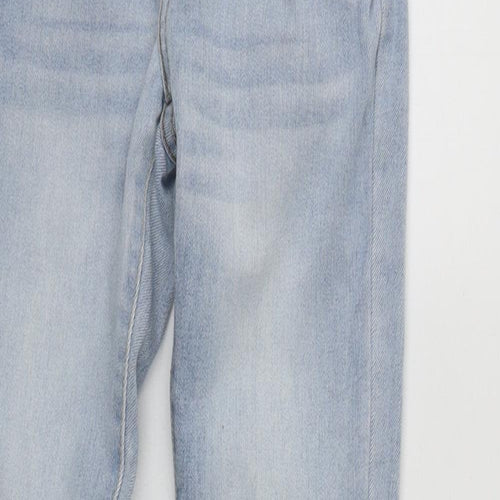 Levi Girls Blue  Cotton Straight Jeans Size 12-13 Years L26 in Regular Zip