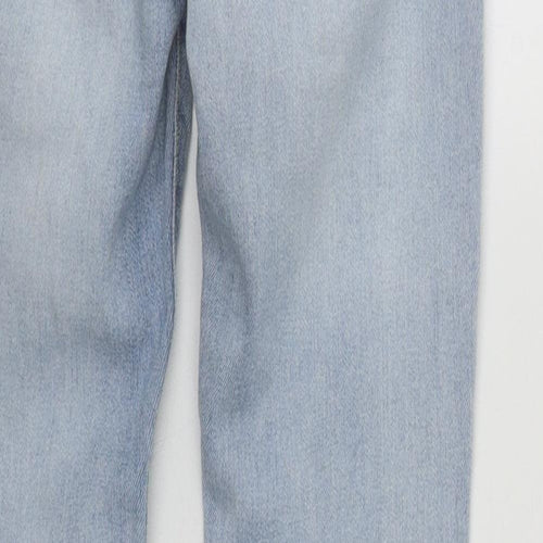 Levi Girls Blue  Cotton Straight Jeans Size 12-13 Years L26 in Regular Zip