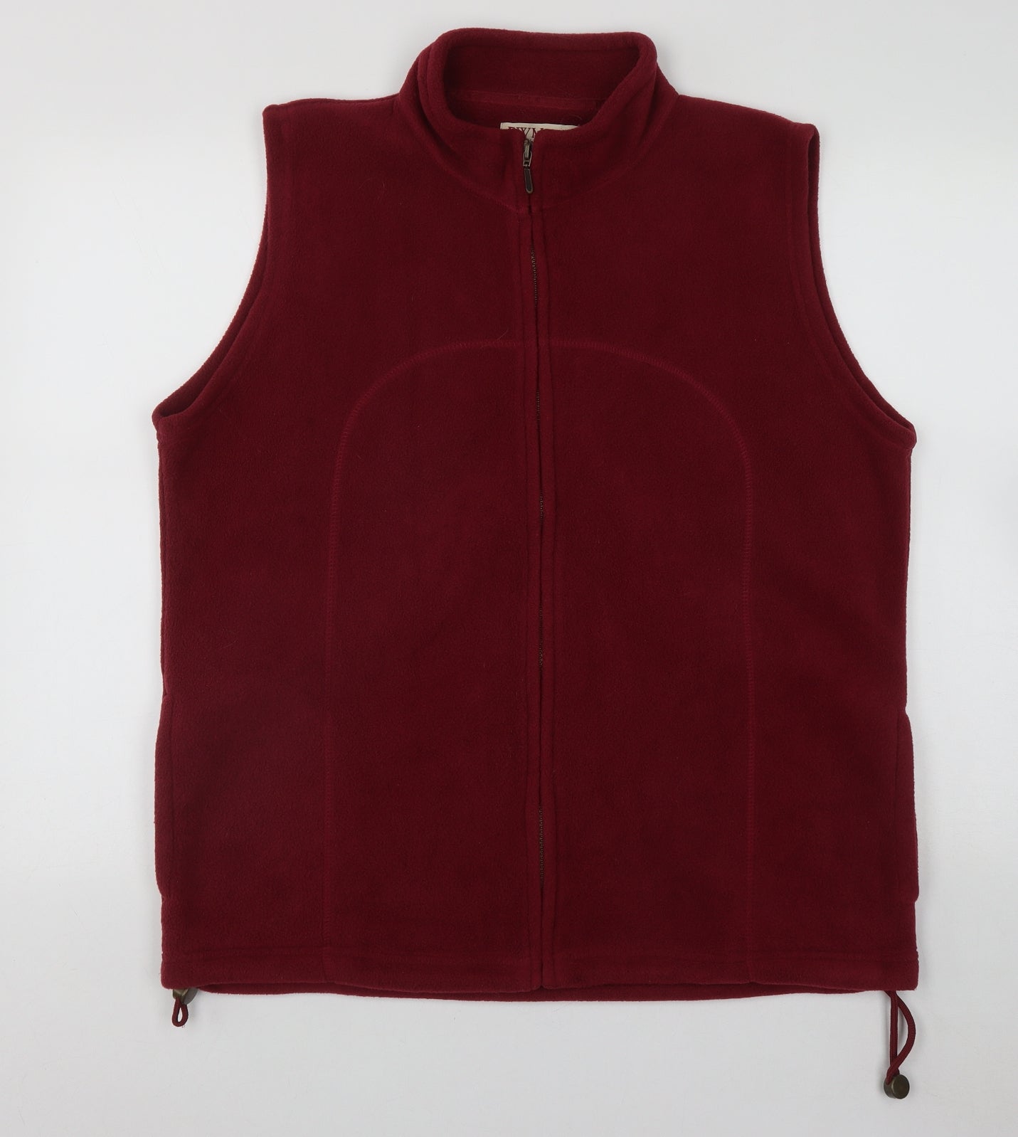 EWM Womens Red   Gilet Coatigan Size L  Zip