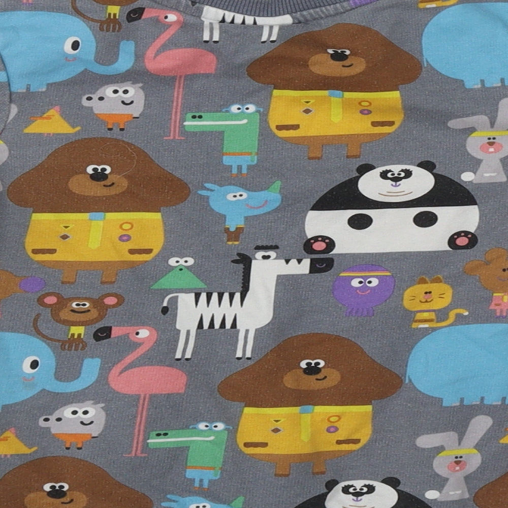 hey Duggee Boys Multicoloured Geometric Cotton Pullover Sweatshirt Size 3-4 Years   - Animals