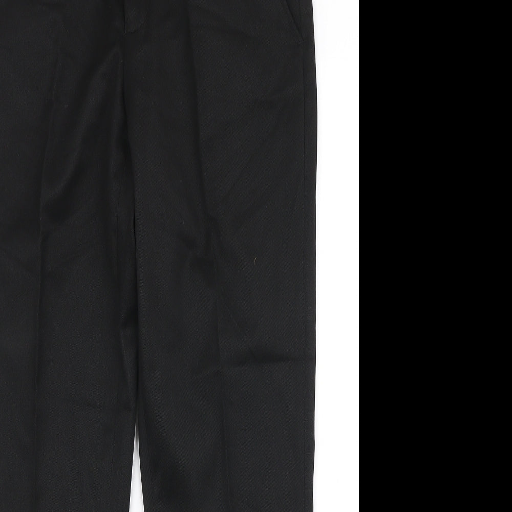 Teflon Mens Black  Polyester Trousers  Size 32 in L26 in Regular Zip