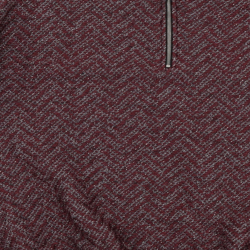 NEXT Womens Red Round Neck  Acrylic Pullover Jumper Size 14