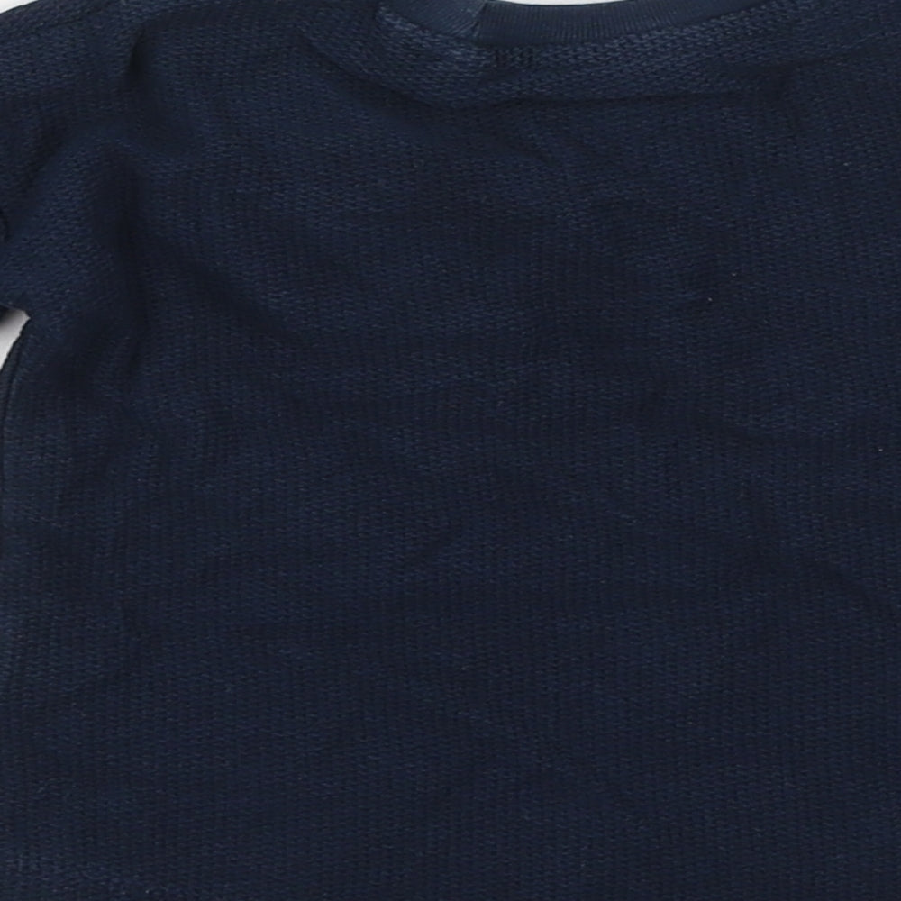 NEXT Boys Blue  100% Cotton Pullover T-Shirt Size 3-6 Months Round Neck Pullover