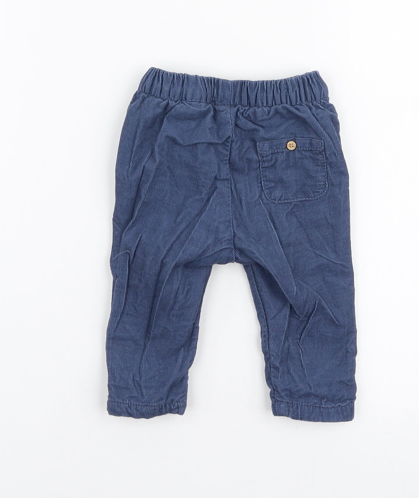 H&M Boys Blue  Cotton Cargo Trousers Size 3-6 Months  Pullover