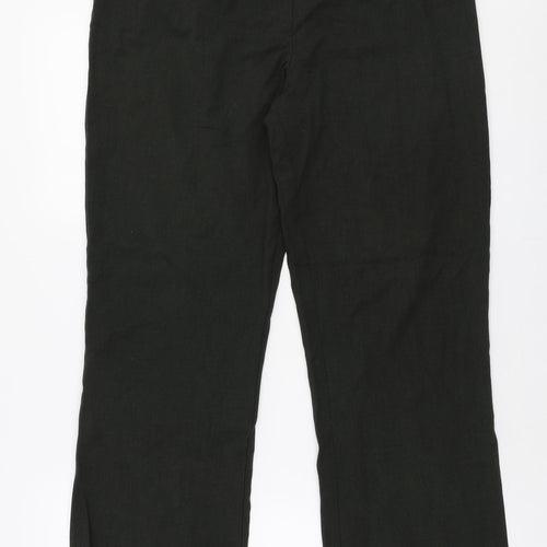 NEXT Womens Green  Polyester Trousers  Size 14 L30 in Regular Zip