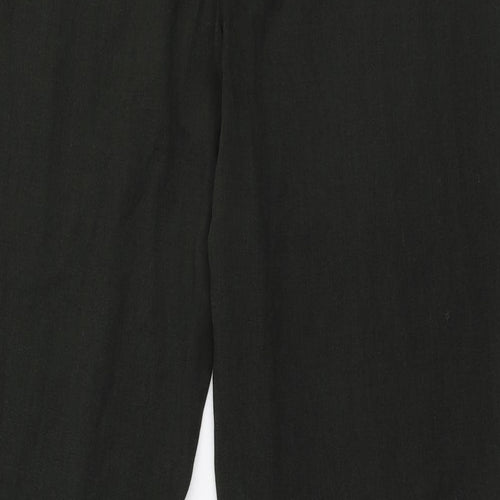 NEXT Womens Green  Polyester Trousers  Size 14 L30 in Regular Zip