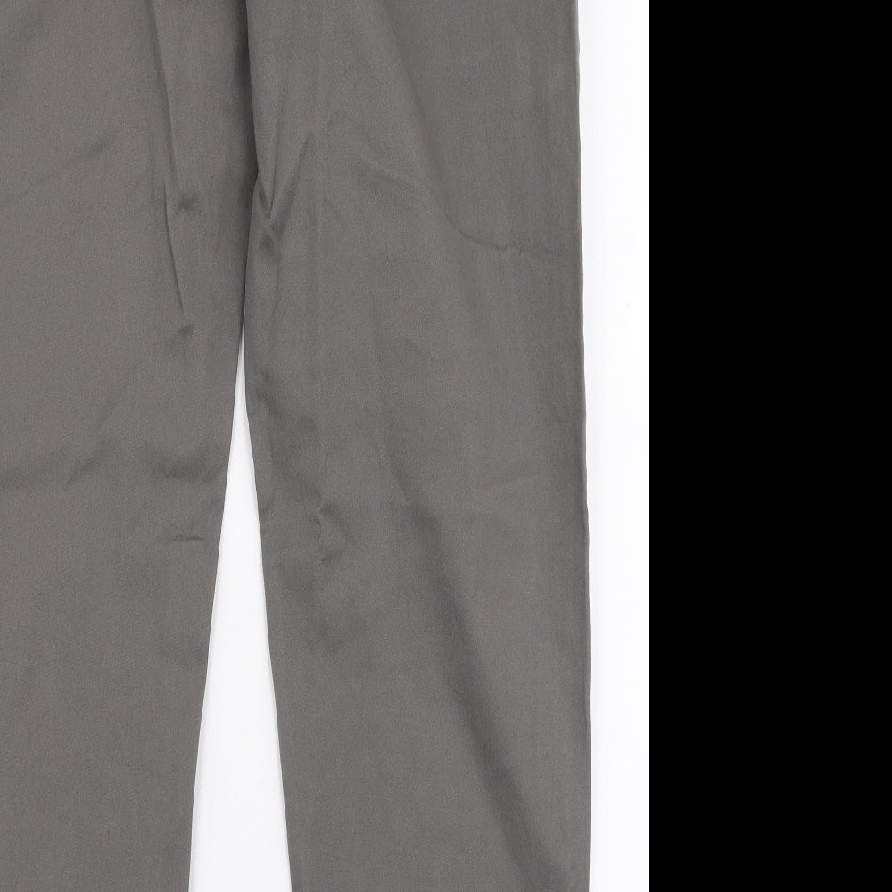 Primark Mens Grey  Cotton Chino Trousers Size 36 in L30 in Regular Button