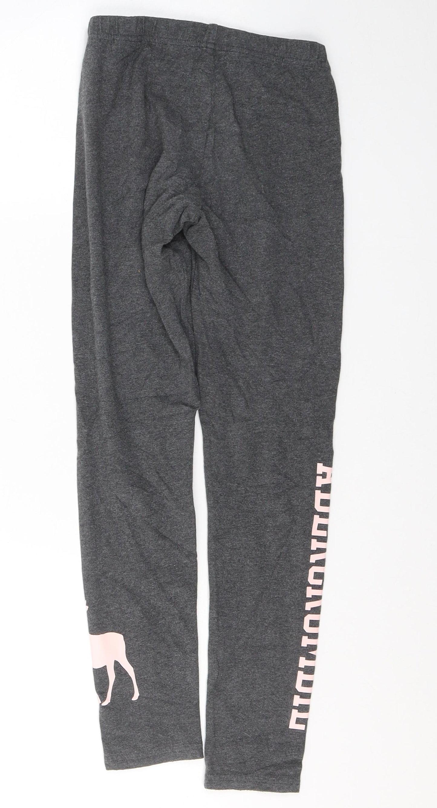 abercrombie kids Girls Grey  Cotton Pedal Pusher Trousers Size 9-10 Years  Regular Pullover