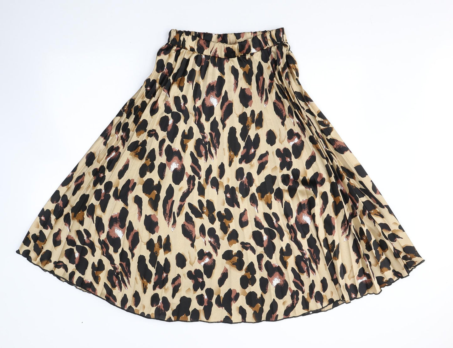Quiz Womens  Animal Print Polyester Pleated Skirt Size 10