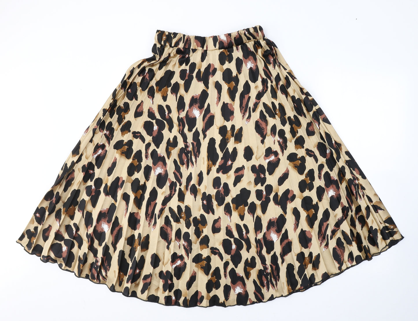 Quiz Womens  Animal Print Polyester Pleated Skirt Size 10