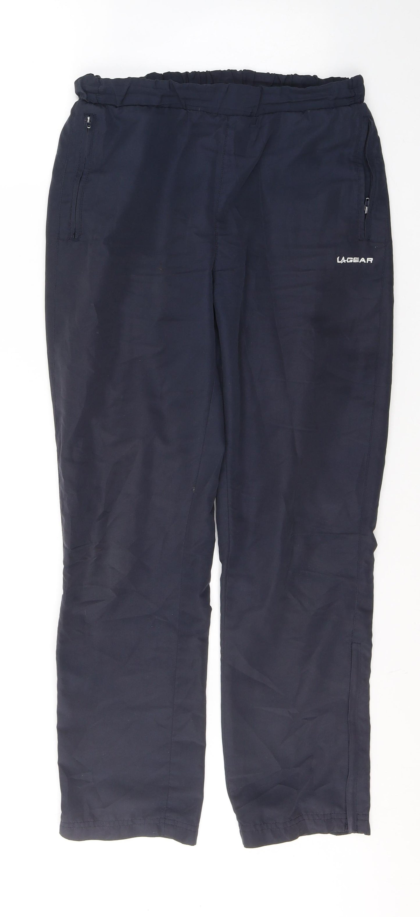 LA Gear Womens Blue  Polyester Rain Trousers  Size 10 L29 in Regular Pullover
