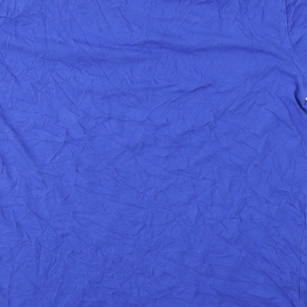 Nike Mens Blue  Cotton  T-Shirt Size XL Round Neck