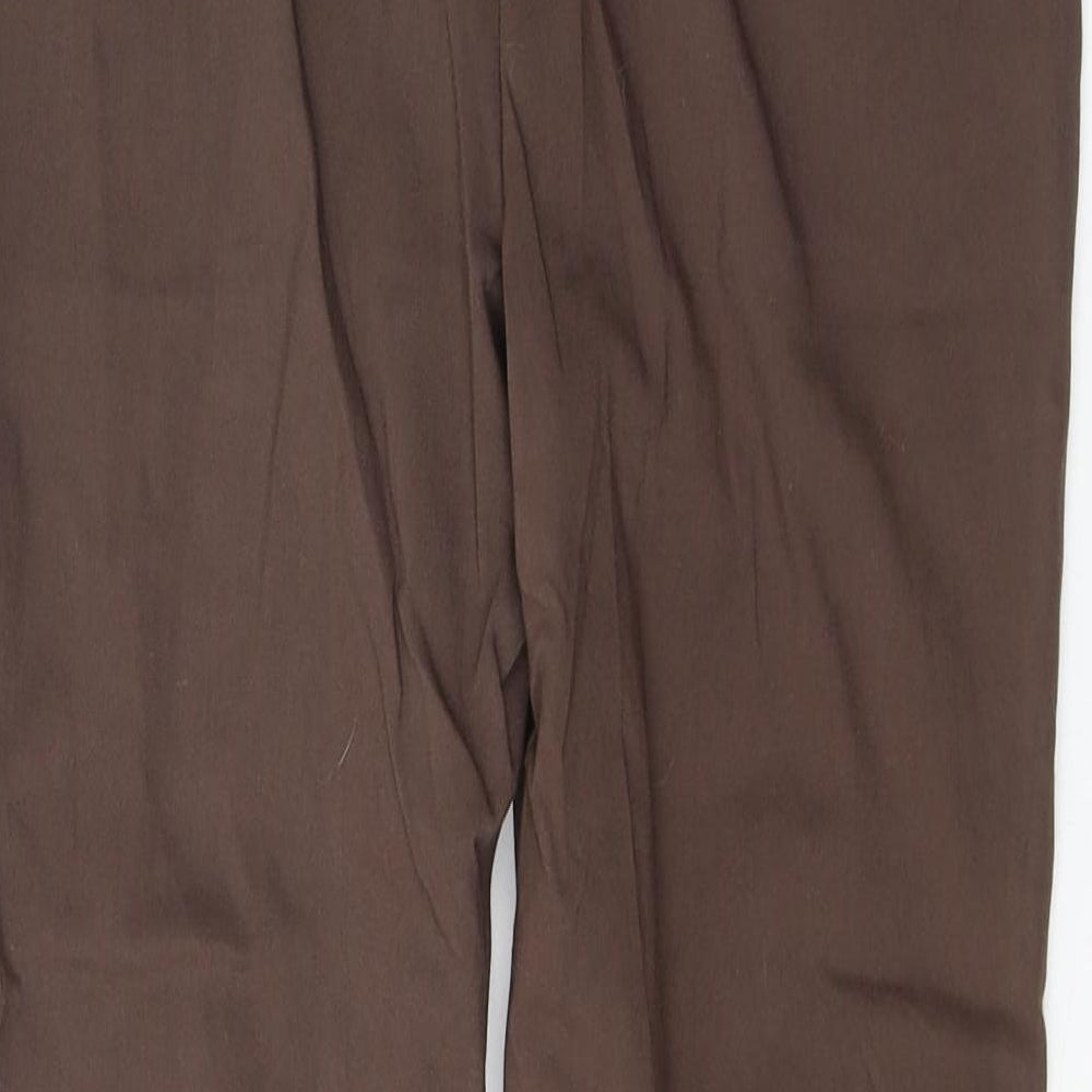 Primark Womens Brown  Viscose Flared Jeans Size 14 L31 in Regular Zip