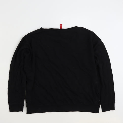 H&M Womens Black  100% Cotton Pullover Sweatshirt Size M  Pullover - Keep Calm & Get over it