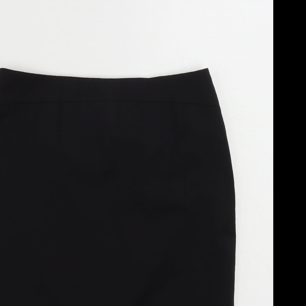 Brook Taverner Womens Black  Polyester Straight & Pencil Skirt Size 8   Zip