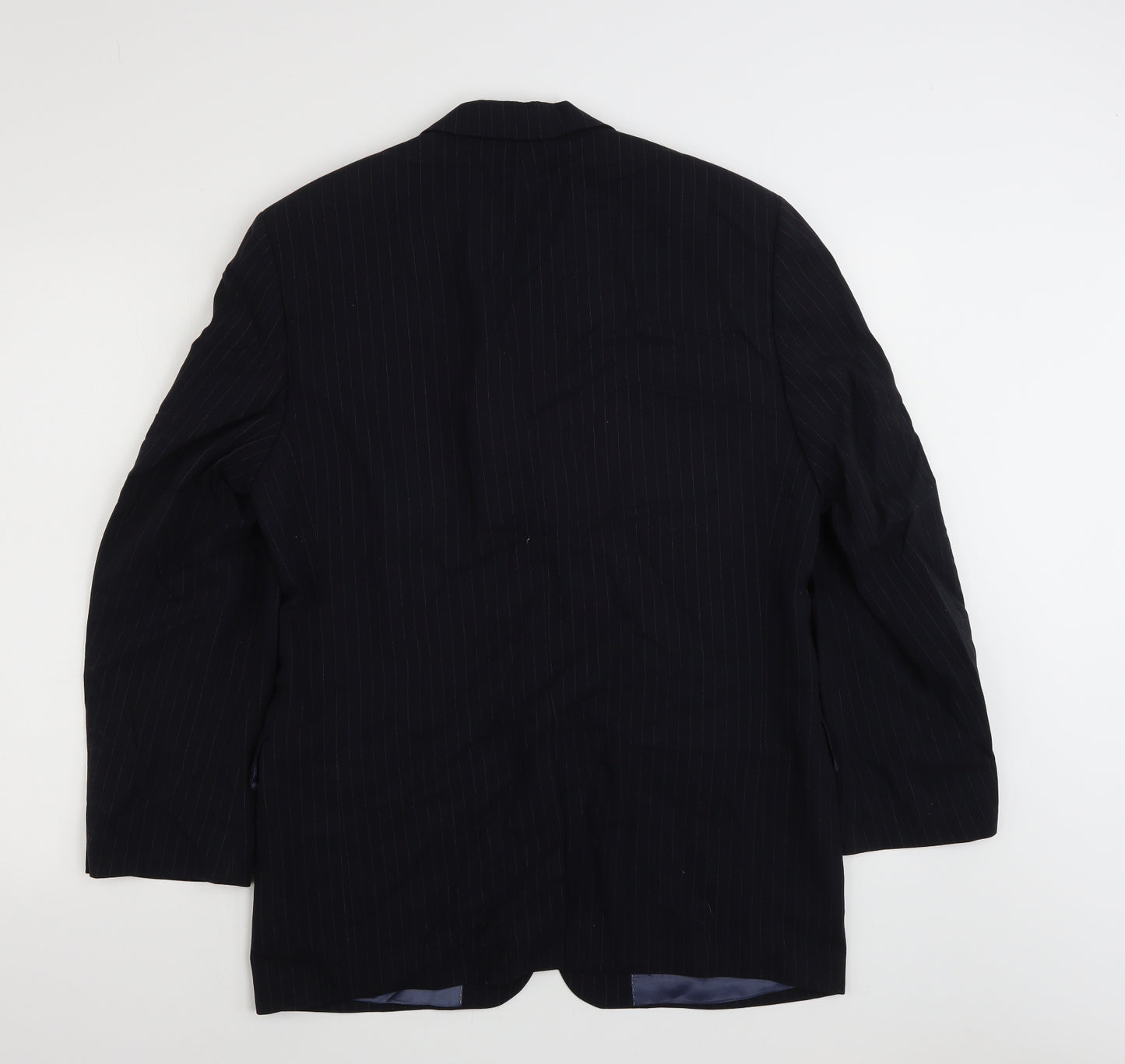 Austin Reed Mens Black Striped  Jacket Blazer Size 38  Button