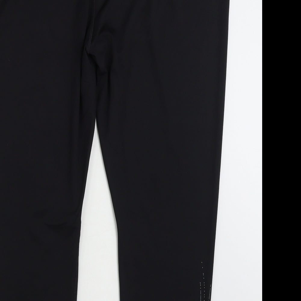 TU Womens Black  Polyester Compression Leggings Size 22 L28 in Athletic