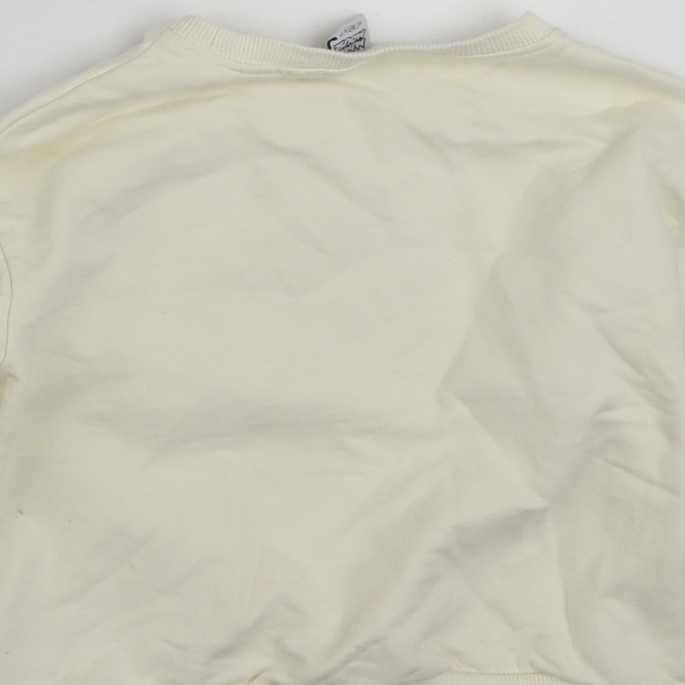 NEXT Girls Ivory  100% Cotton Pullover Sweatshirt Size 4-5 Years  Pullover - Minnie Mouse