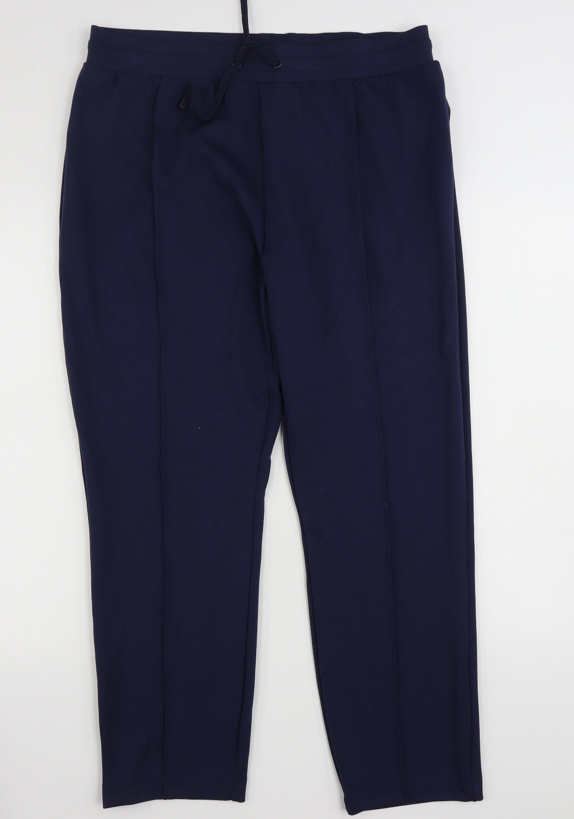 Dunnes Stores Womens Blue  Nylon Jogger Trousers Size L L29 in Regular Drawstring