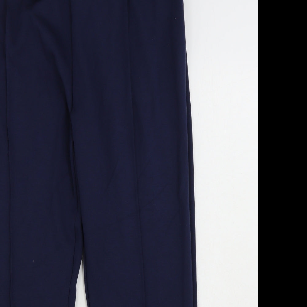 Dunnes Stores Womens Blue  Nylon Jogger Trousers Size L L29 in Regular Drawstring