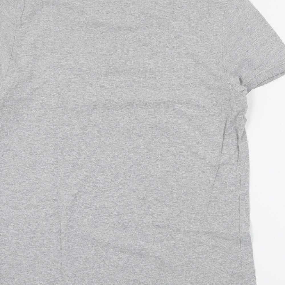 Ted Baker Mens Grey  Cotton  T-Shirt Size M Crew Neck