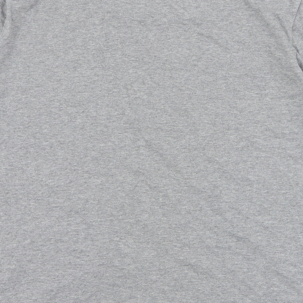 Firetrap Mens Grey  Cotton  T-Shirt Size M Crew Neck