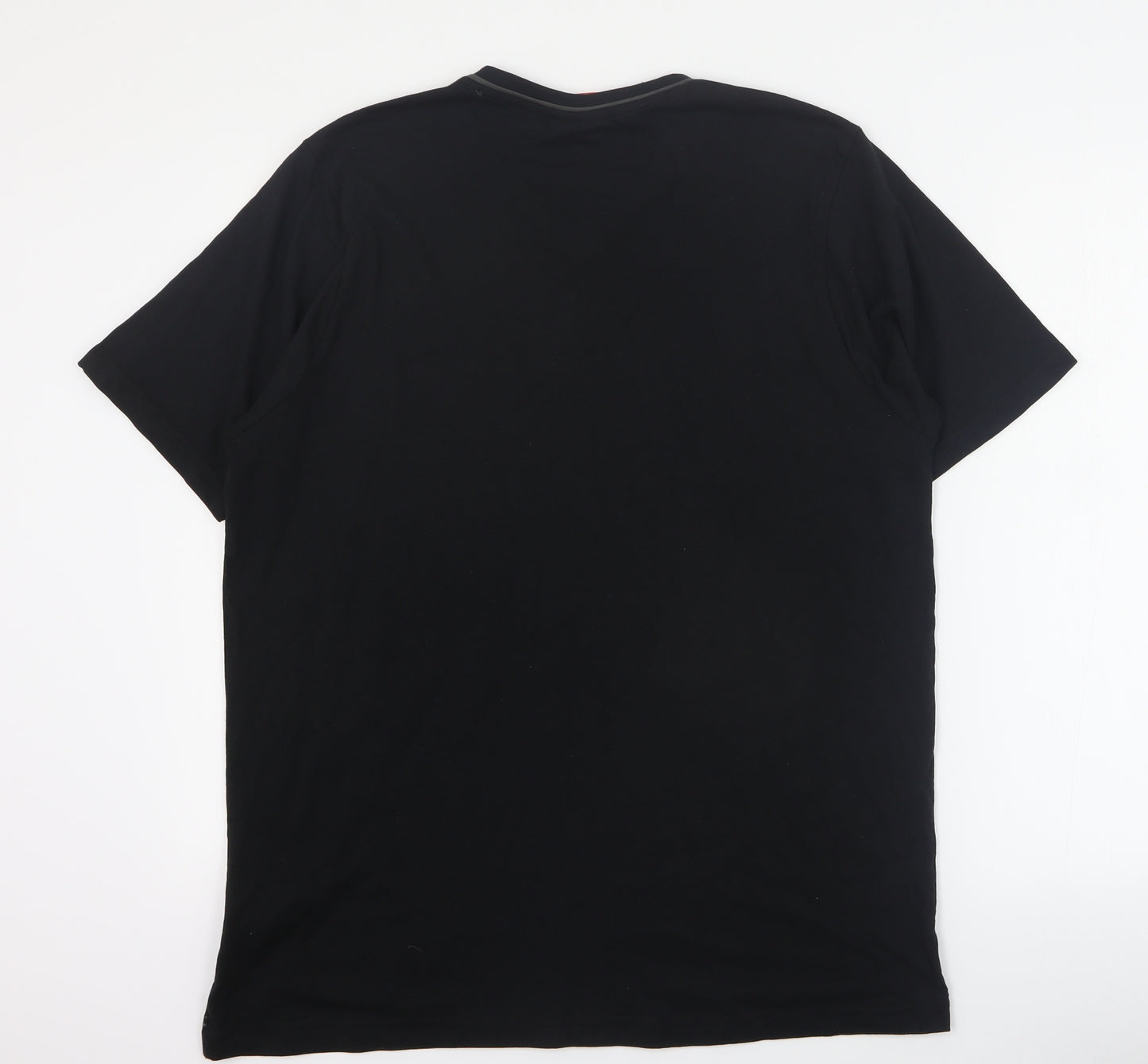 Slazenger Mens Black  Cotton  T-Shirt Size M V-Neck