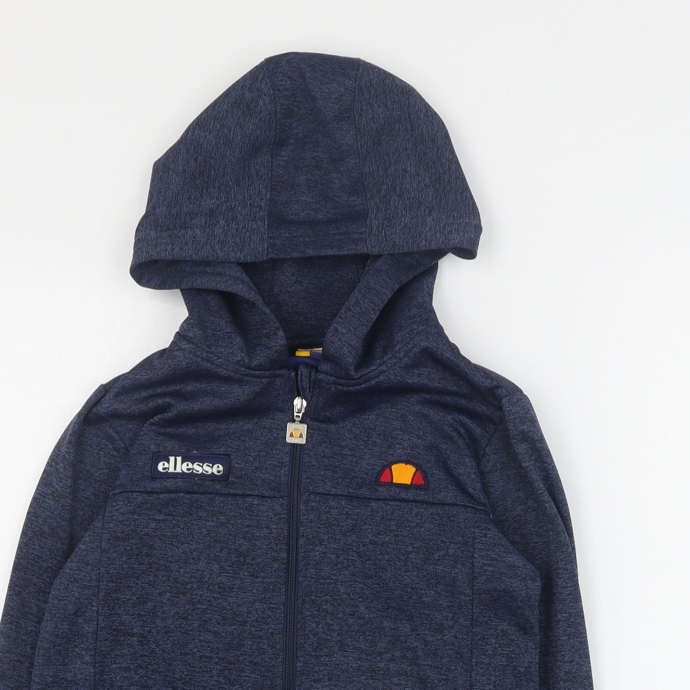 ellesse Boys Blue  100% Polyester Full Zip Hoodie Size 12-13 Years  Zip