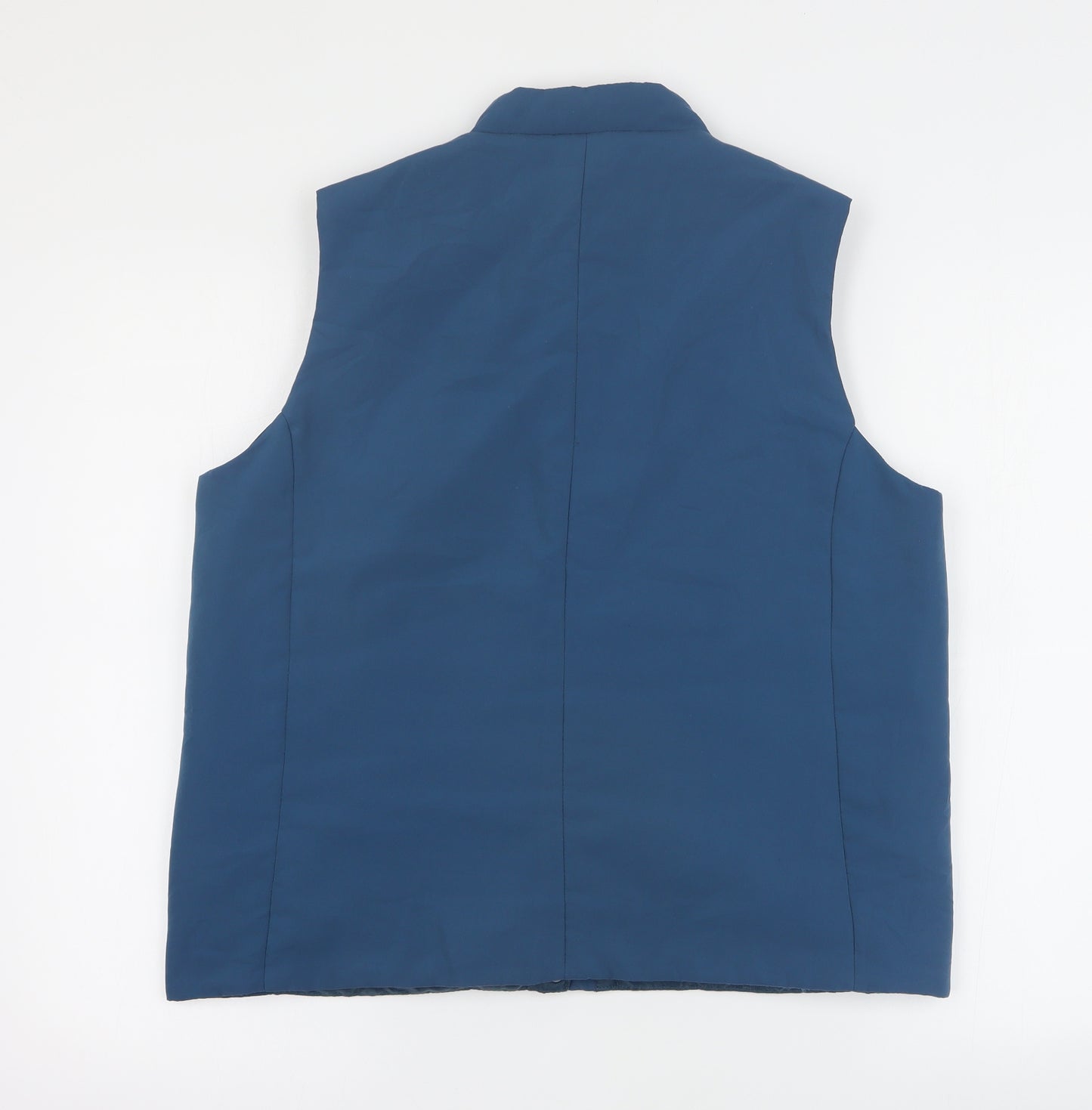 BHS Womens Blue   Gilet Coat Size 14  Zip