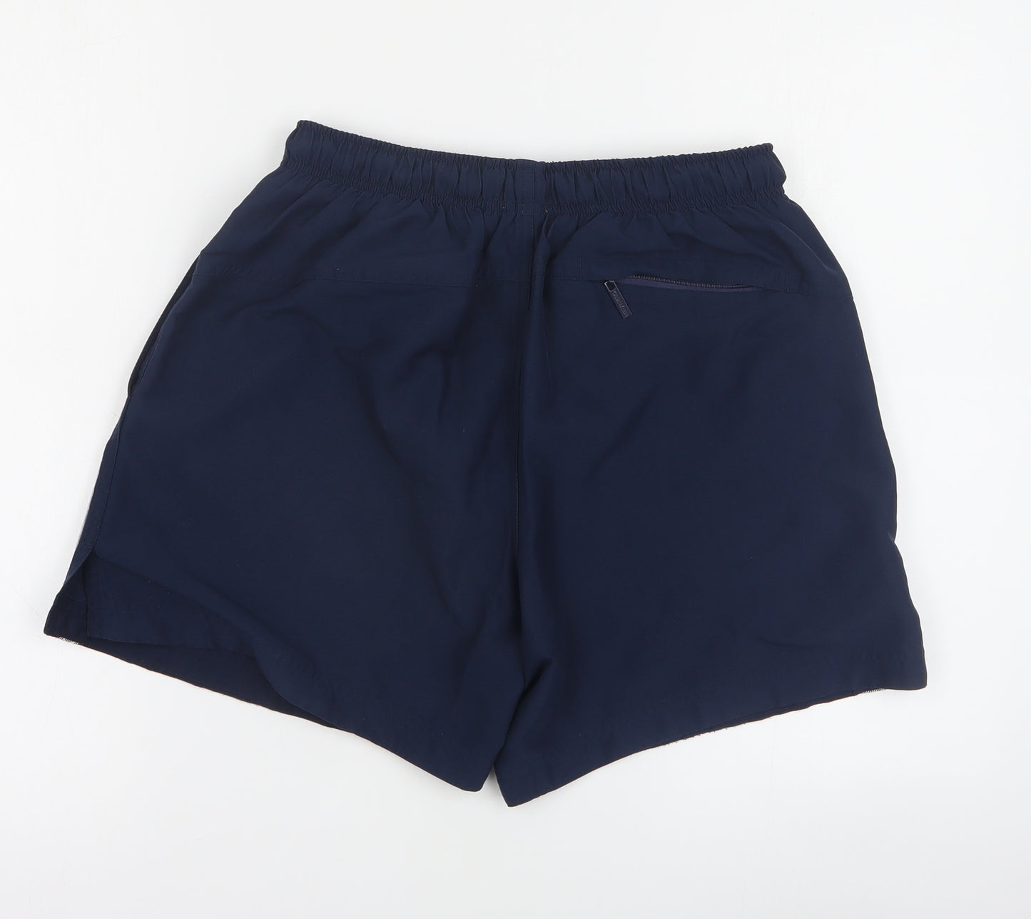 Calvin Klein Mens Blue  Polyester Sweat Shorts Size M L6 in Regular Drawstring - Swim short