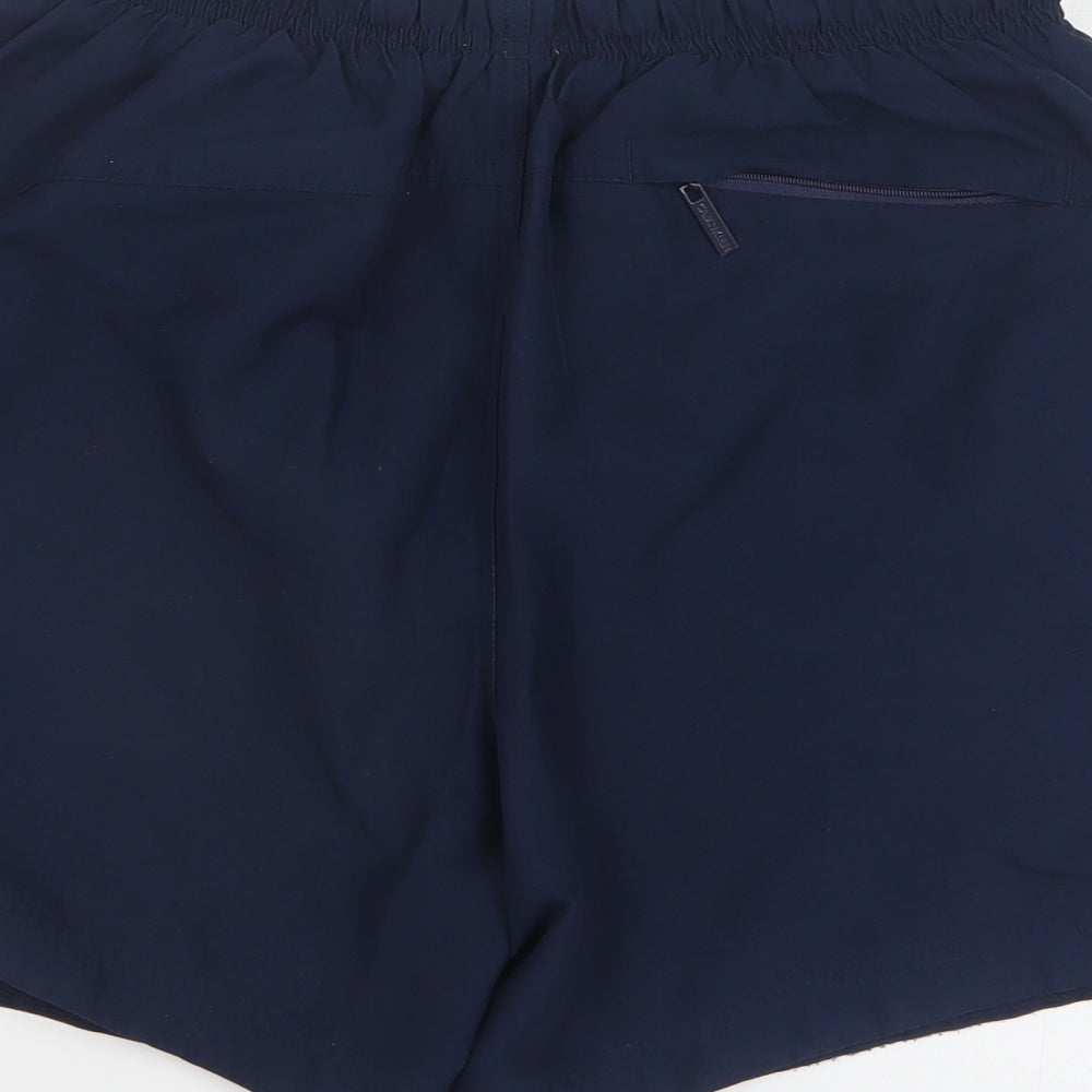 Calvin Klein Mens Blue  Polyester Sweat Shorts Size M L6 in Regular Drawstring - Swim short