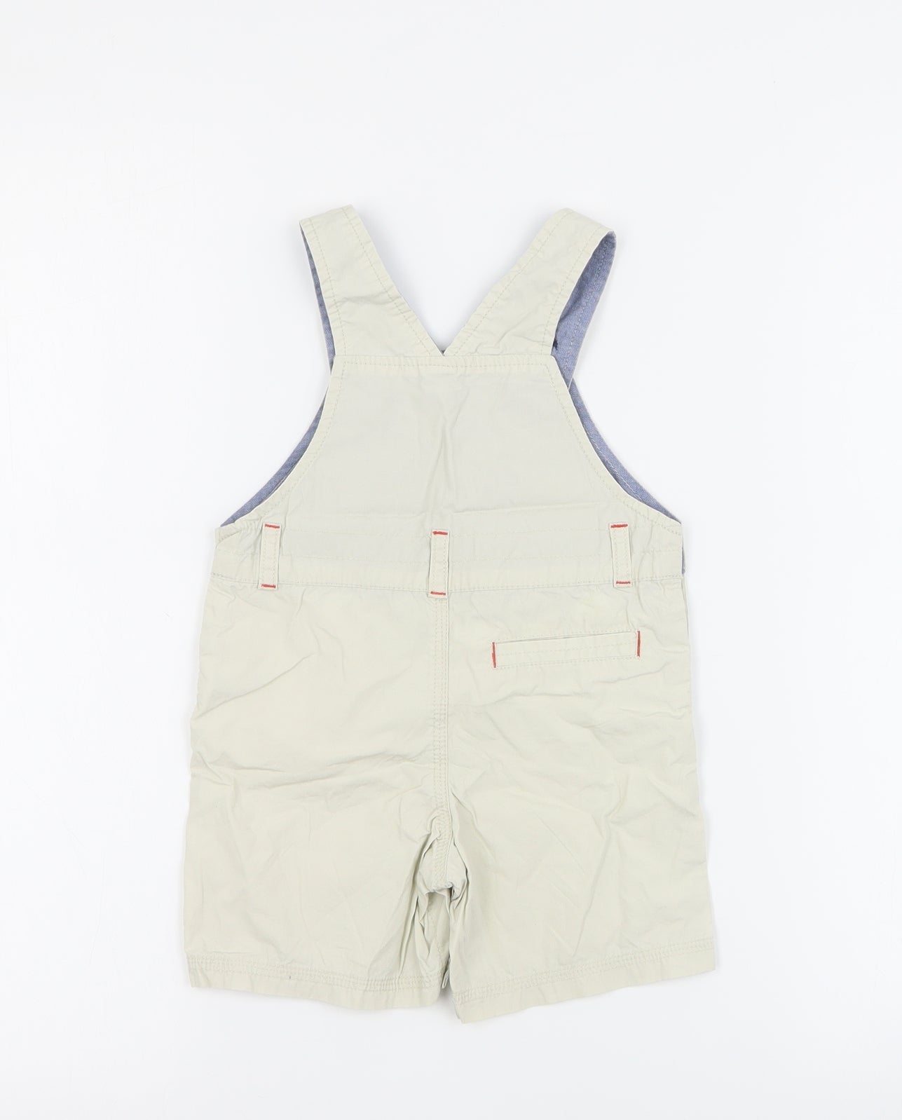 SheIn Baby Beige  100% Cotton Dungaree One-Piece Size 12 Months  Button