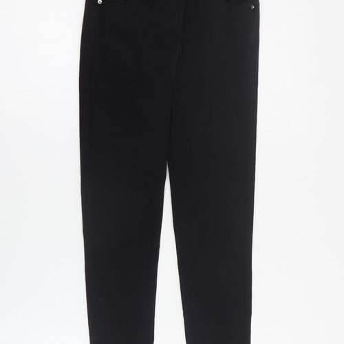 Matalan Girls Black  Cotton Skinny Jeans Size 9 Months  Regular Pullover