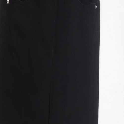 Matalan Girls Black  Cotton Skinny Jeans Size 9 Months  Regular Pullover