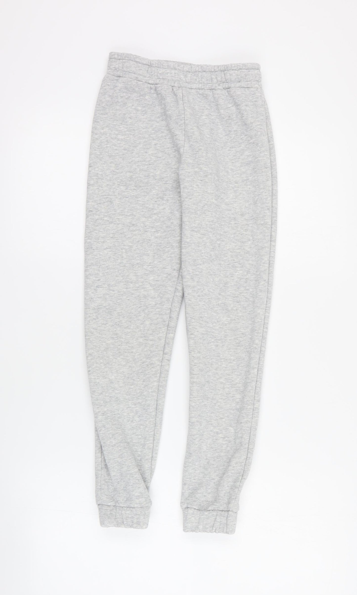 Jeff & Co Girls Grey  Cotton Jogger Trousers Size 8-9 Years  Regular Pullover