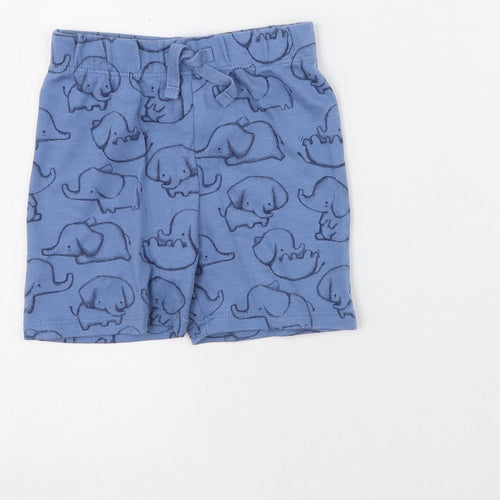 George Boys Blue  Polyester Sweatpants Leggings Size 12-18 Months  Pullover - Elephants