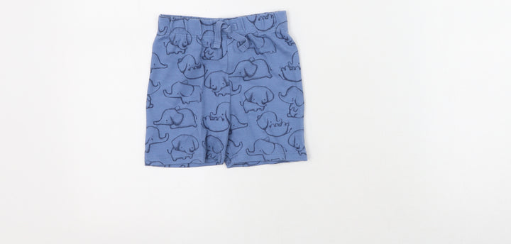 George Boys Blue Polyester Sweatpants Leggings Size 12-18 Months Pullover - Elephants